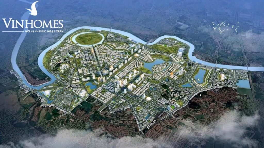 Phối cảnh tổng thể dự án Vinhomes Hòa Long Bắc Ninh – khu đô thị cao cấp tiêu biểu của Vinhomes tại miền Bắc