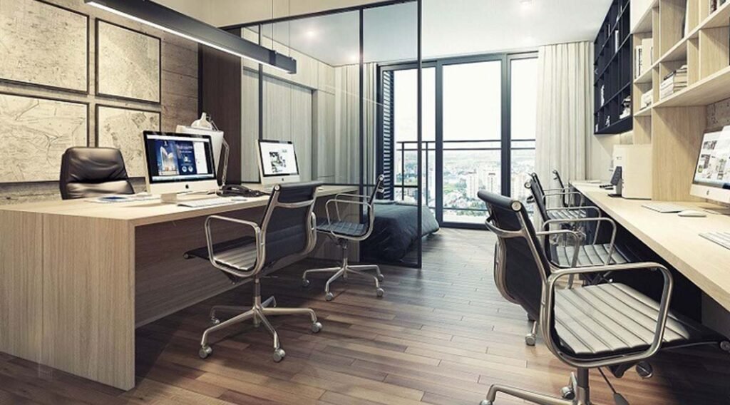 Thiết kế officetel dự án Vinhomes Galaxy Nguyễn Trãi (Cao Xà Lá) Hà Nội hiện đại, đa năng, kết hợp ở và làm việc linh hoạt